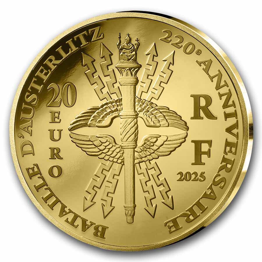2025 1/10 oz Proof Gold €20 Austerlitz (w/ Box & COA)