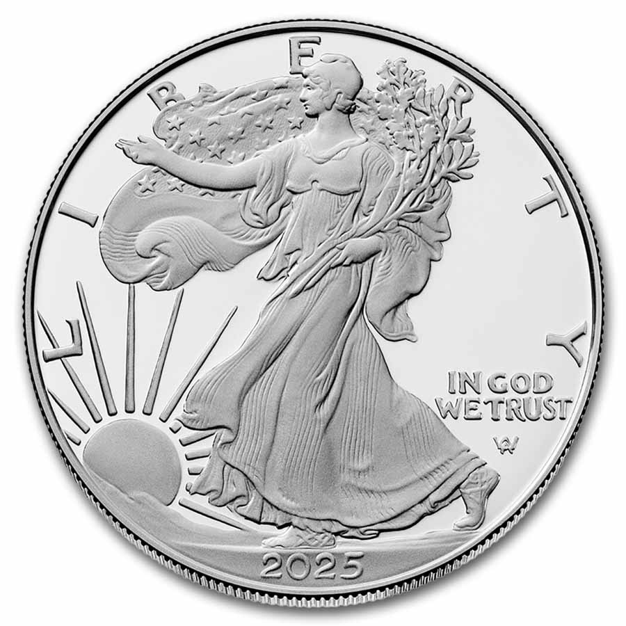 2025-S 1 oz Proof American Silver Eagle (w/Box & COA)