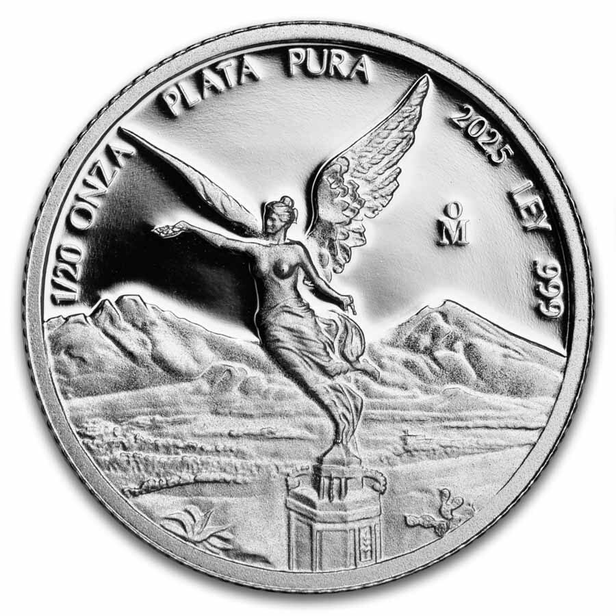 2025 Mexico 1/20 oz Silver Libertad PF-70 NGC (ER, Coat of Arms)