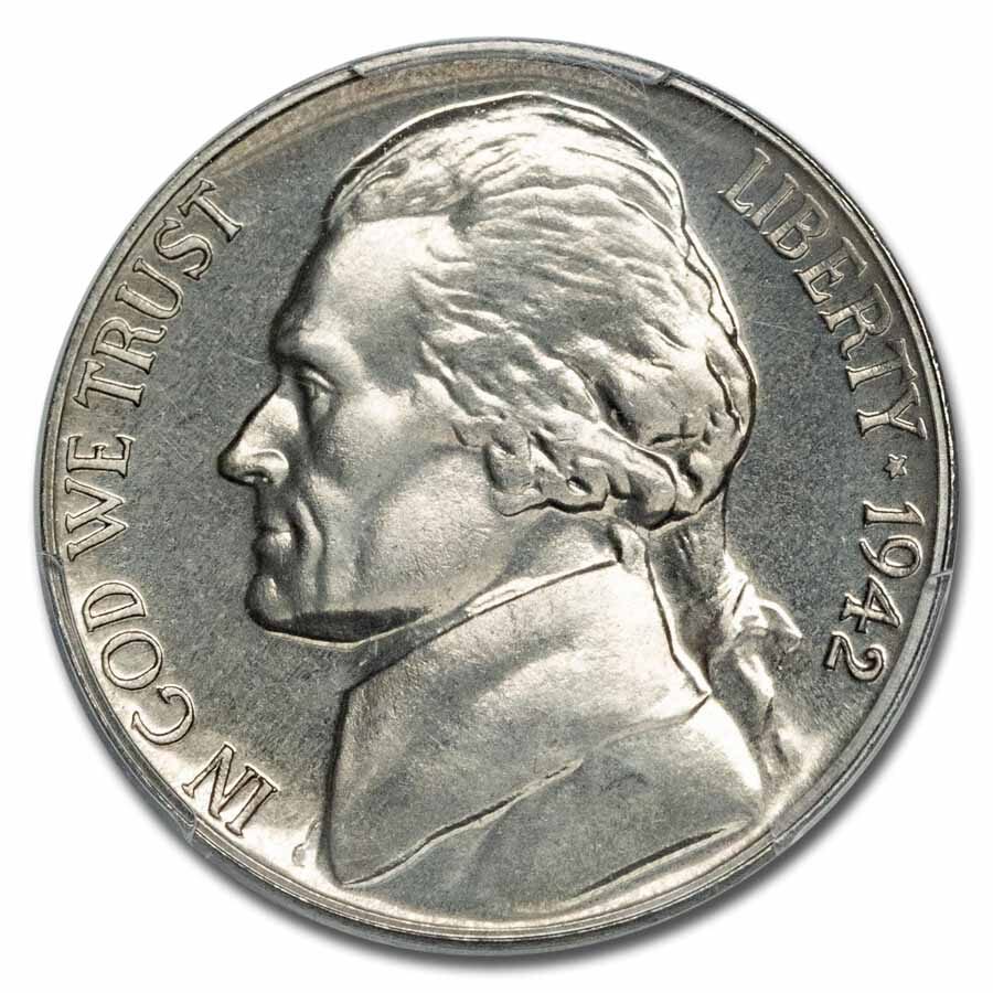 1942 Jefferson Nickel Type-I PR-65 PCGS