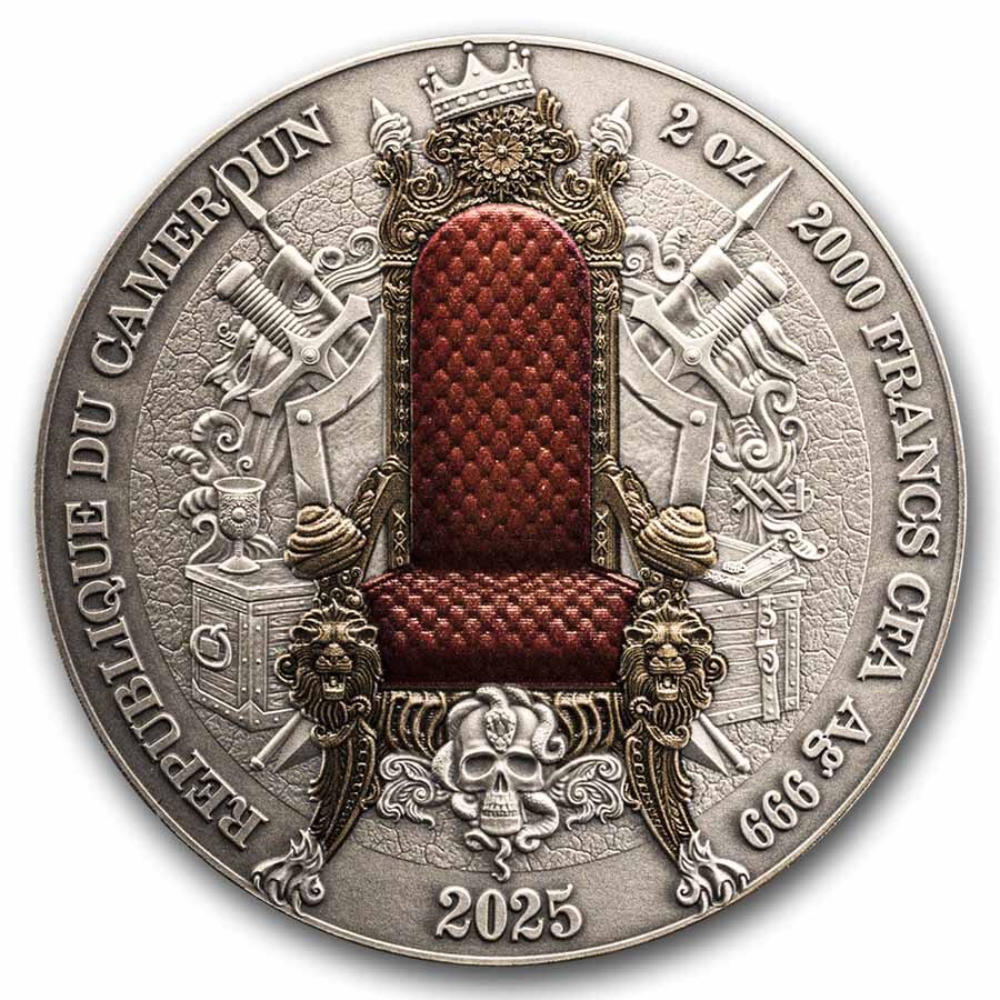 2025 Republic of Cameroon 2 oz Silver Antique French Empire