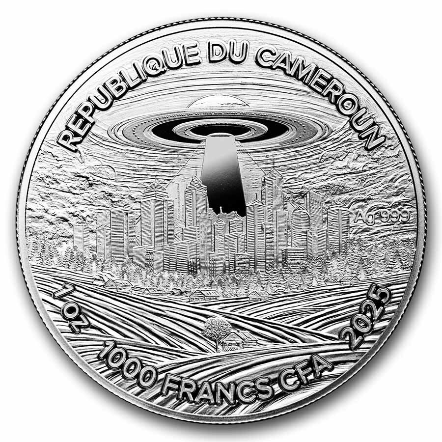 2025 Cameroon 1 oz Silver Girl with a Pearl Earring (Box & COA)
