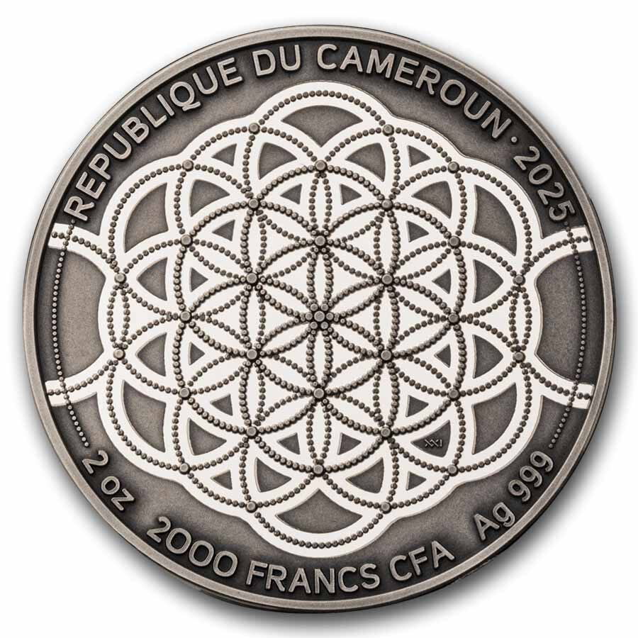 2025 Cameroon 2 oz Silver Patterns of the World: American Buffalo
