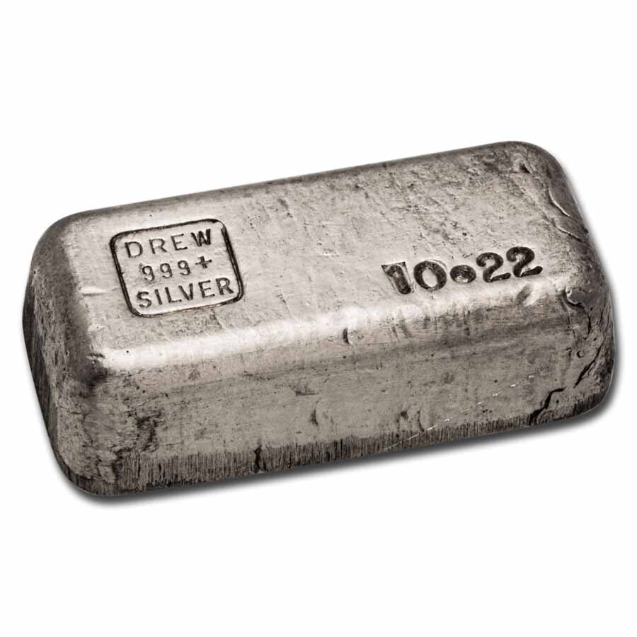 10.22 oz Silver Bar - Drew Refining Co.