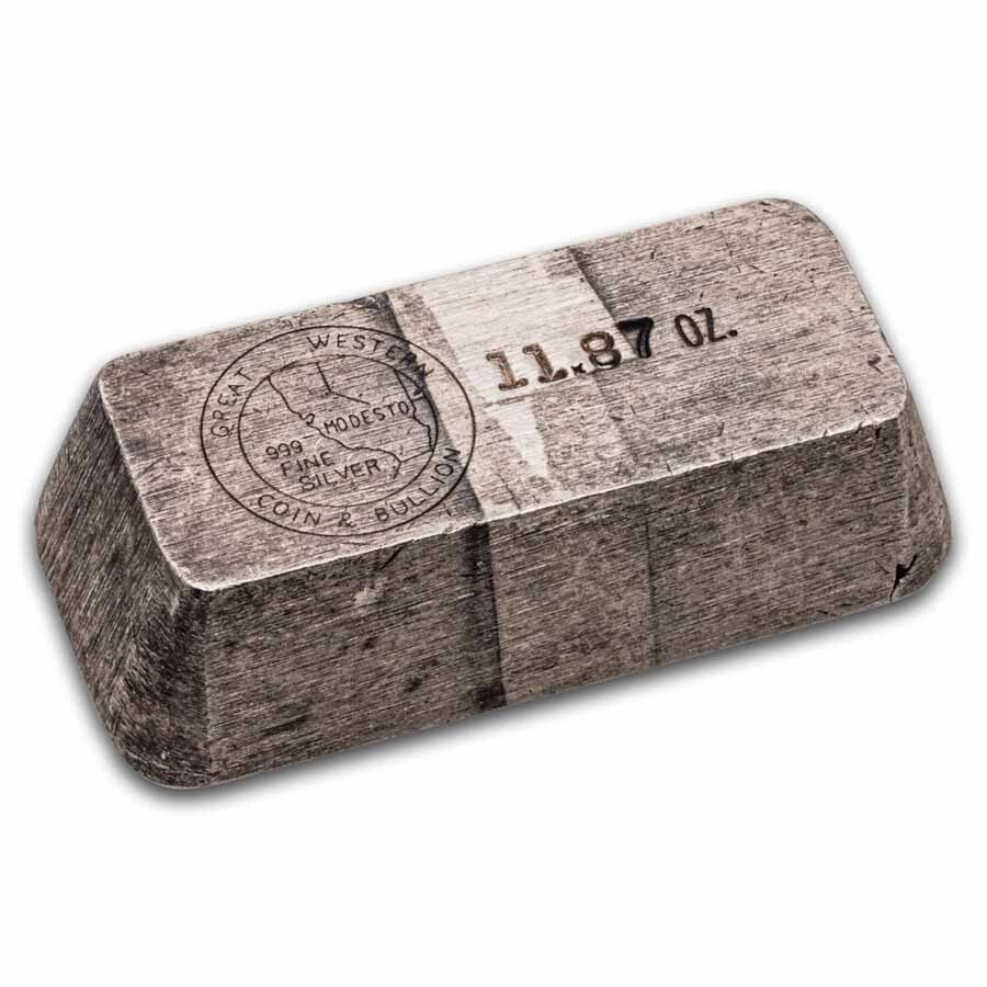 11.87 oz Silver Bar - Great Western Coin & Bullion