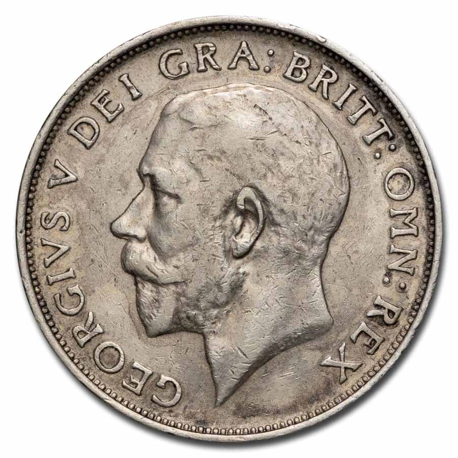 1911-1919 Great Britain Silver Shilling George V Avg Circ