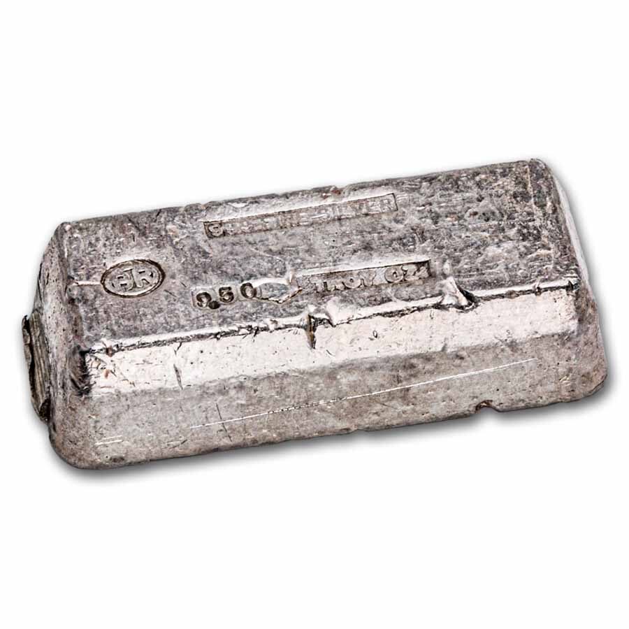 9.50 oz Silver Bar - Vintage BR Silver Bar