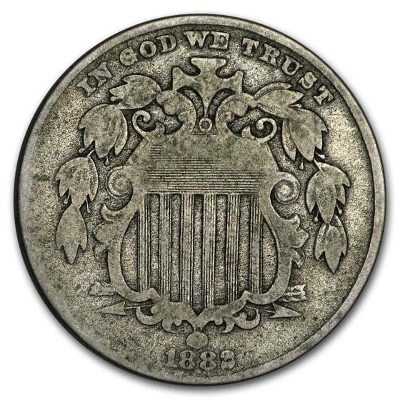 1882 Shield Nickel VG