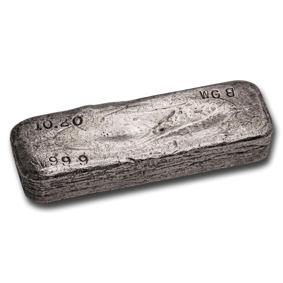 10.20 oz Silver Bar - Vintage WGB