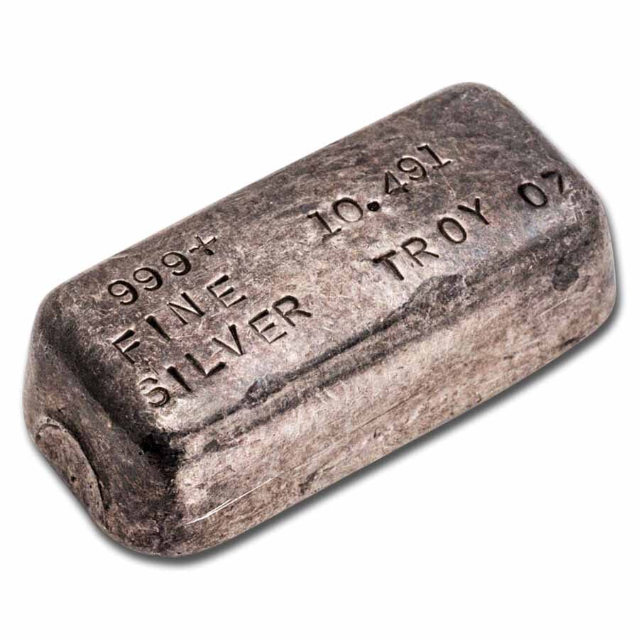 10.49 oz Silver Bar - Vintage ACO or CAO