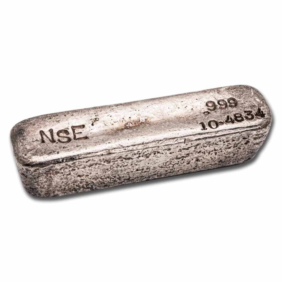 10.48 oz Silver Bar - Vintage NSE (Engraved)