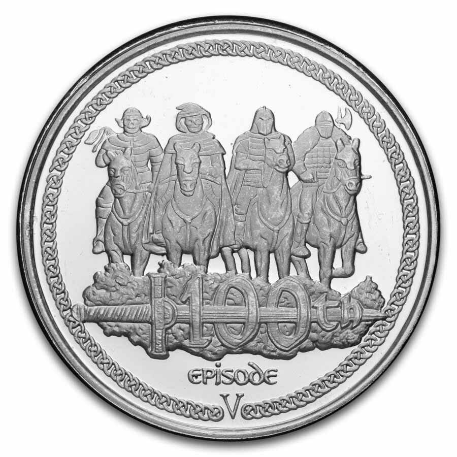 2 oz Silver Round - Highlander (TV Series, Random Motif)