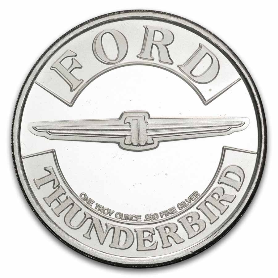 1 oz Silver Round - Ford Thunderbird (Random Motif)