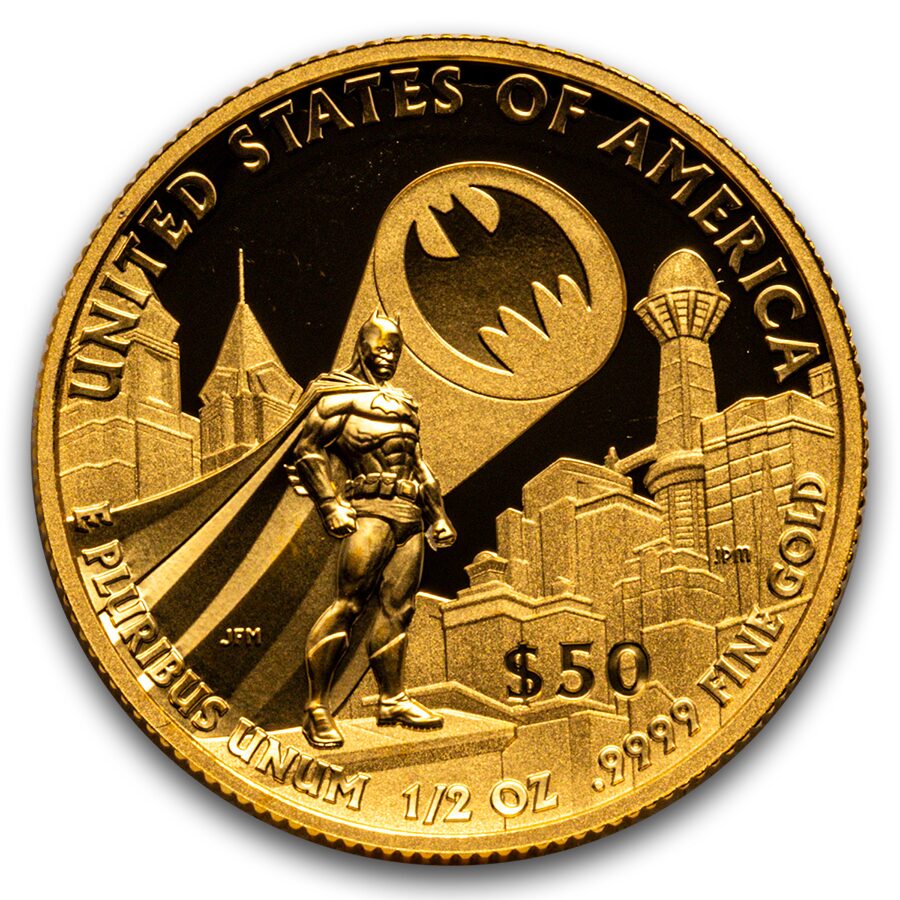 (2025) 1/2 oz Proof Gold Comic Art Batman Coin (w/Box & COA)