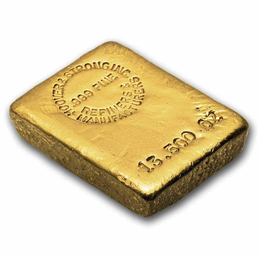 13.50 oz Gold Bar - Hoover & Strong