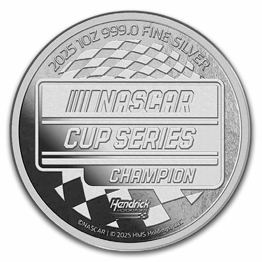 1 oz Silver Round - NASCAR Cup Series Champion - Kyle Larson
