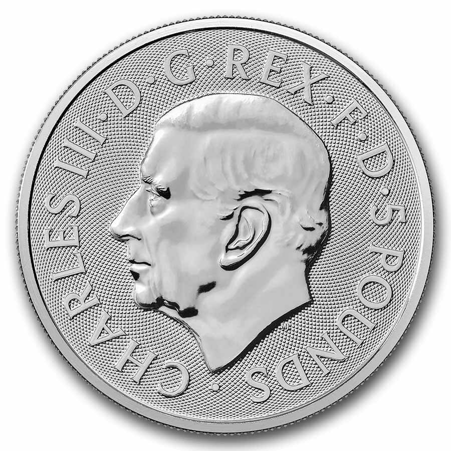 2026 GB 2 oz Silver Royal Tudor Beasts Queen's Lion BU