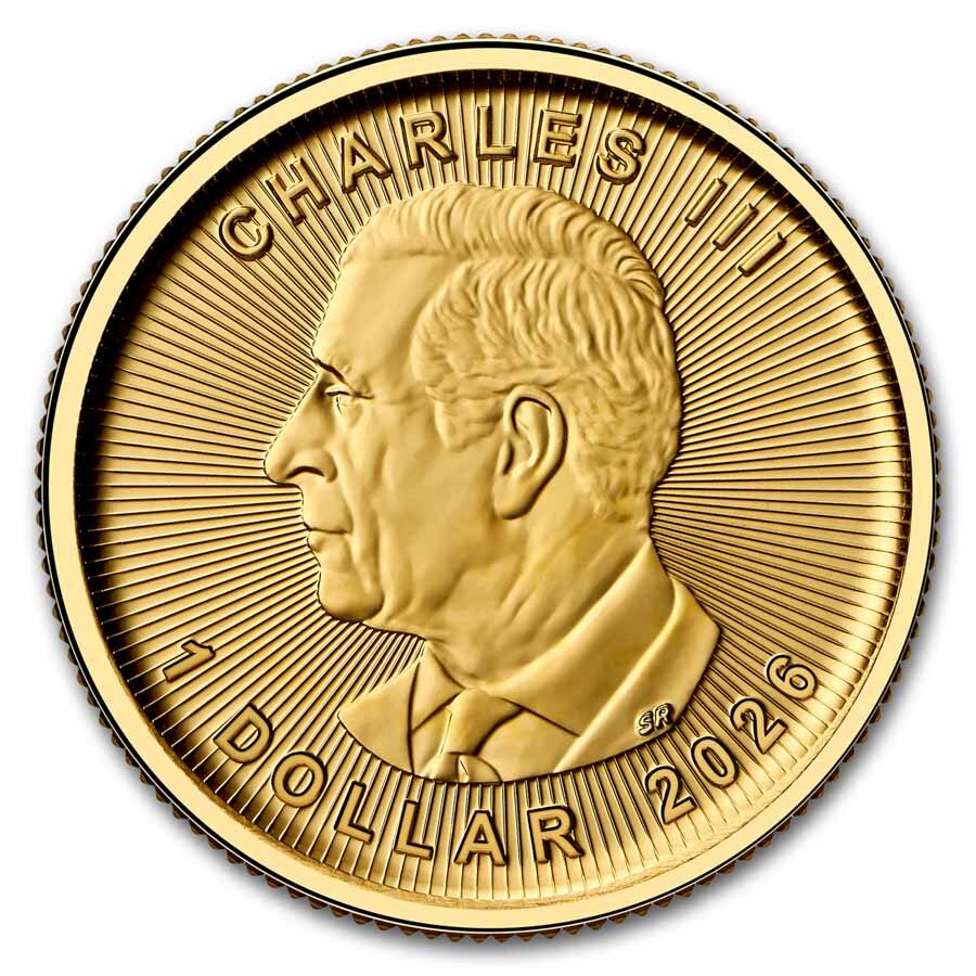 2026 Canada 1/20 oz Gold Maple Leaf BU