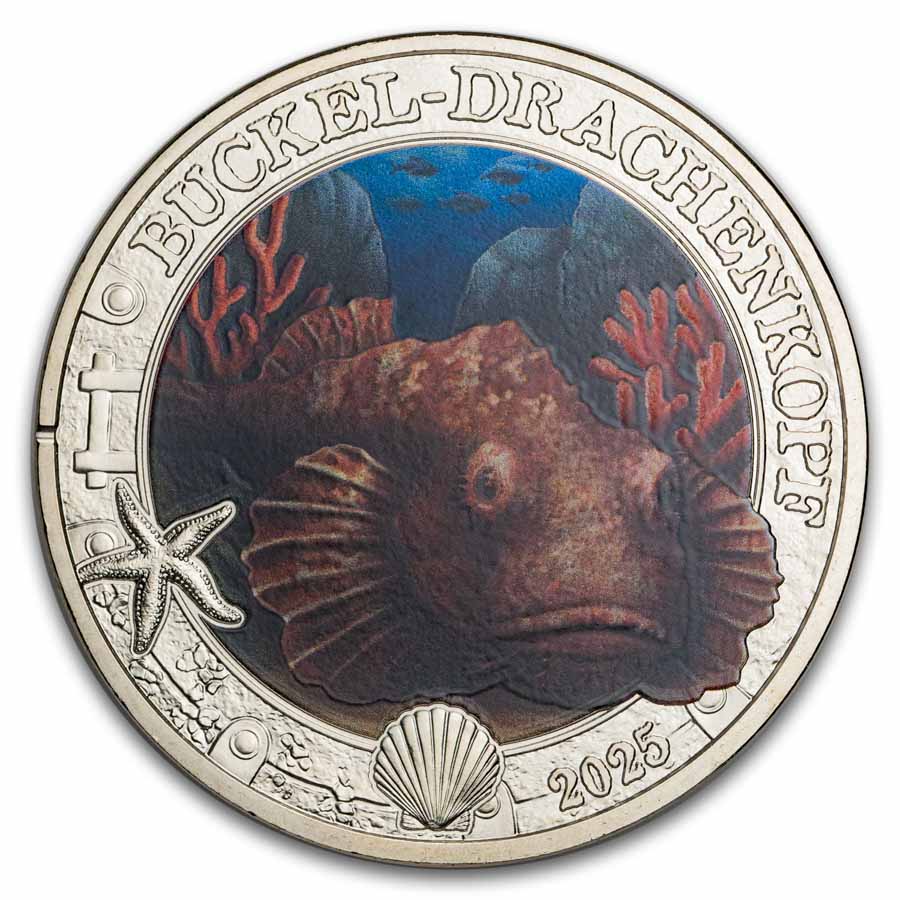 2025 Austria Cupro-Nickel €3 Marine Life (Devil Scorpionfish)