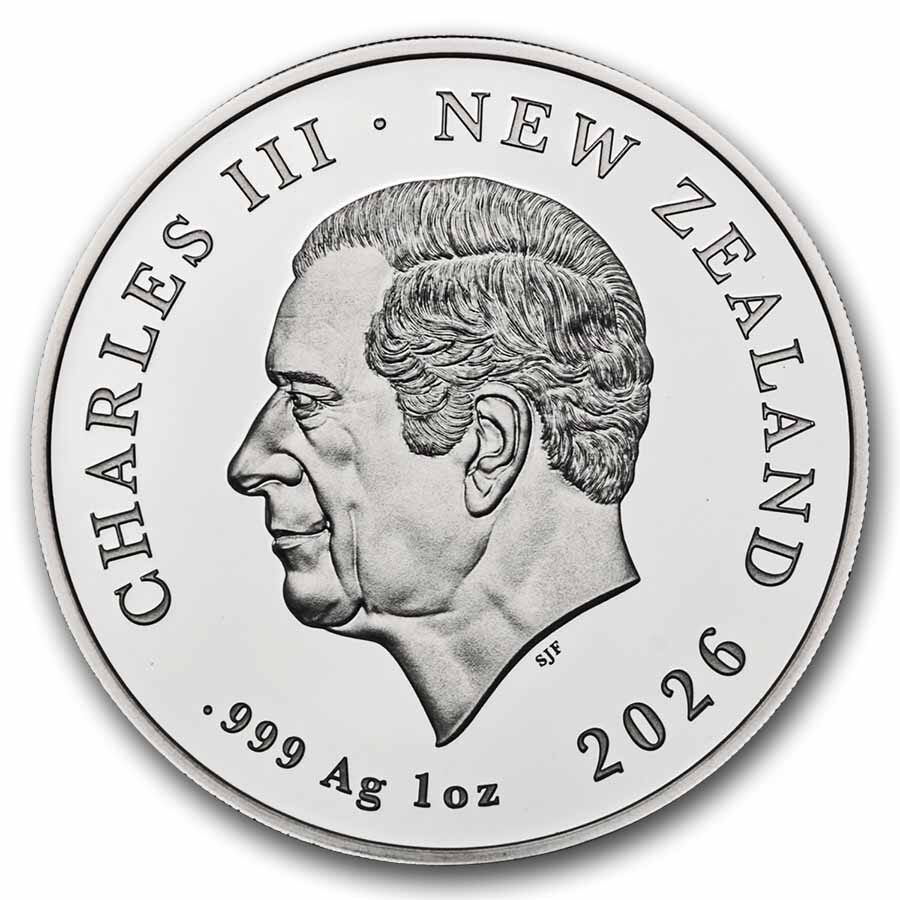2026 New Zealand 1 oz Silver Colorized Dwelling Taniwha: Forest