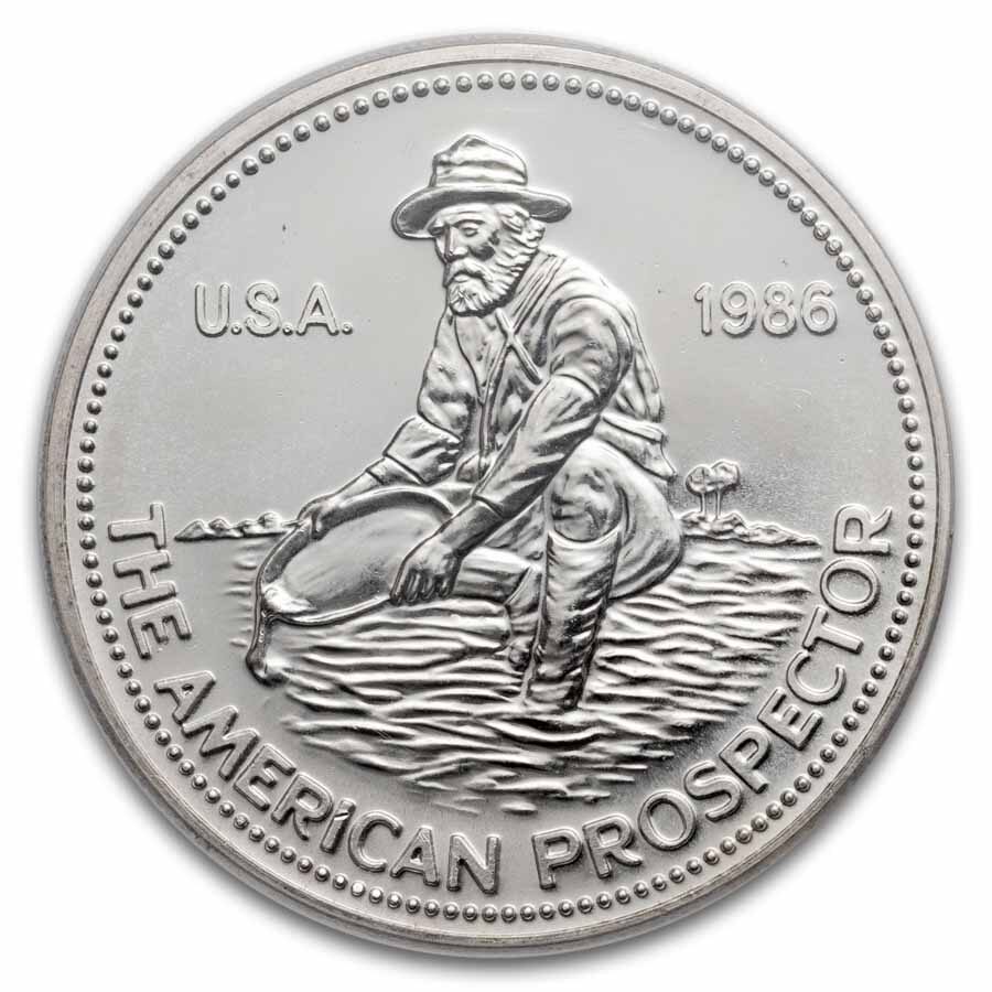 1986 1 oz Silver Round - Engelhard MS-68 PCGS (Eagle Reverse)