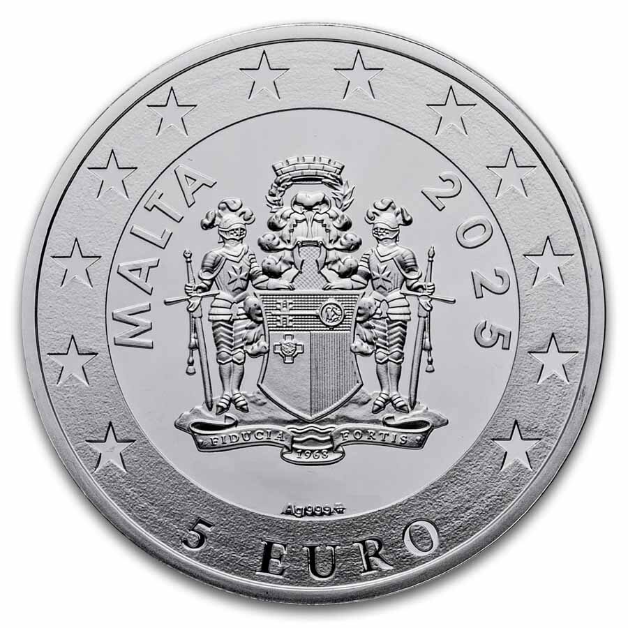 2025 Malta 1 oz Silver Apollo and Pan Midas' Judgement