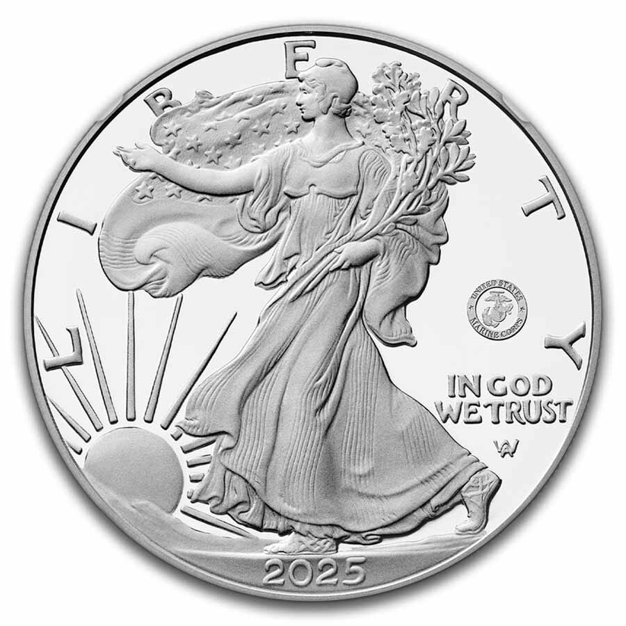 2025-P Proof Silver Eagle PF-69 NGC (Marine Privy, FDI)