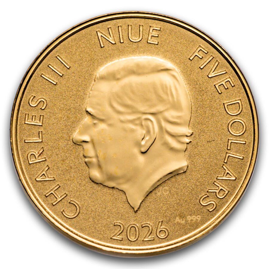 2026 Niue 1/25 oz Gold Year of the Horse (with Box & COA)