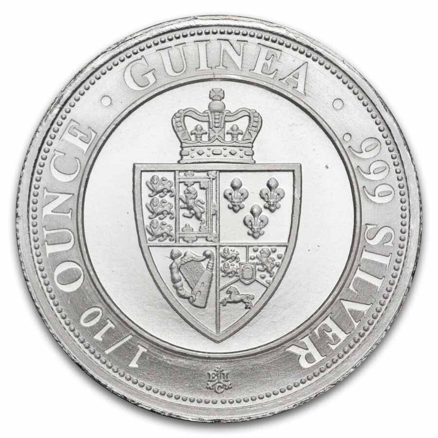 Saint Helena 1/10 oz Silver Spade Guinea Shield BU(Random Year)