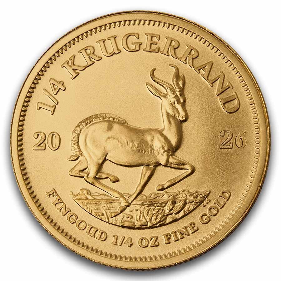 2026 South Africa 1/4 oz Gold Krugerrand BU