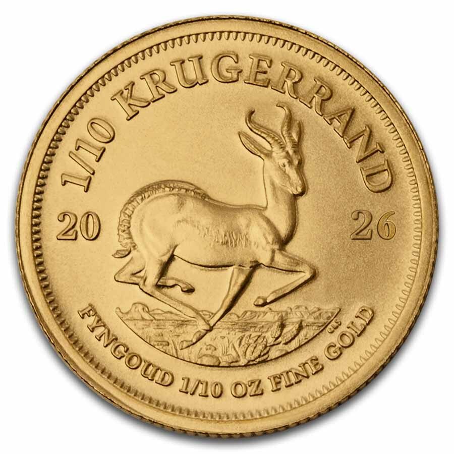 2026 South Africa 1/10 oz Gold Krugerrand BU