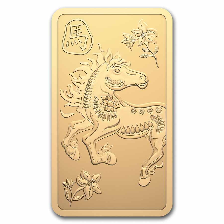 2026 Canada 10g Gold Bar - Lunar Year of the Horse (Premium)