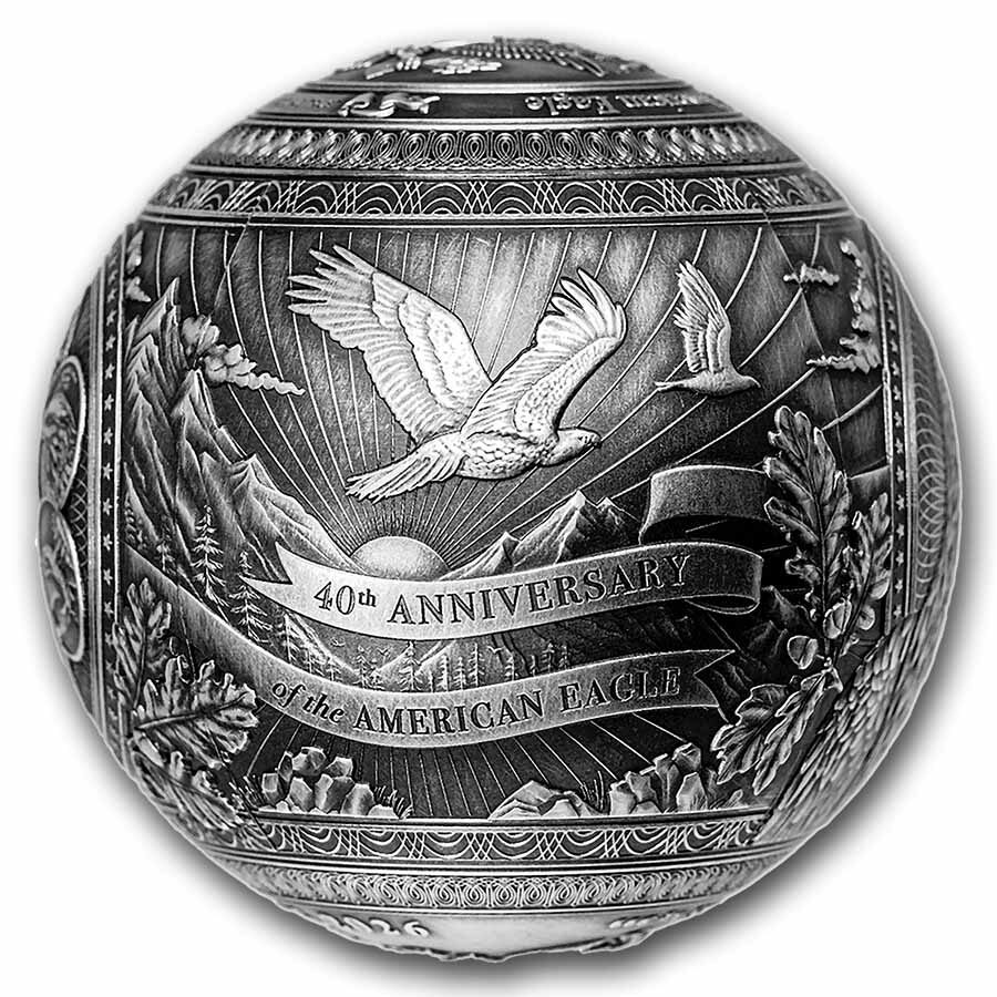 2026 Barbados 1 kilo Silver 40th Anniv. of the Eagle Spherical