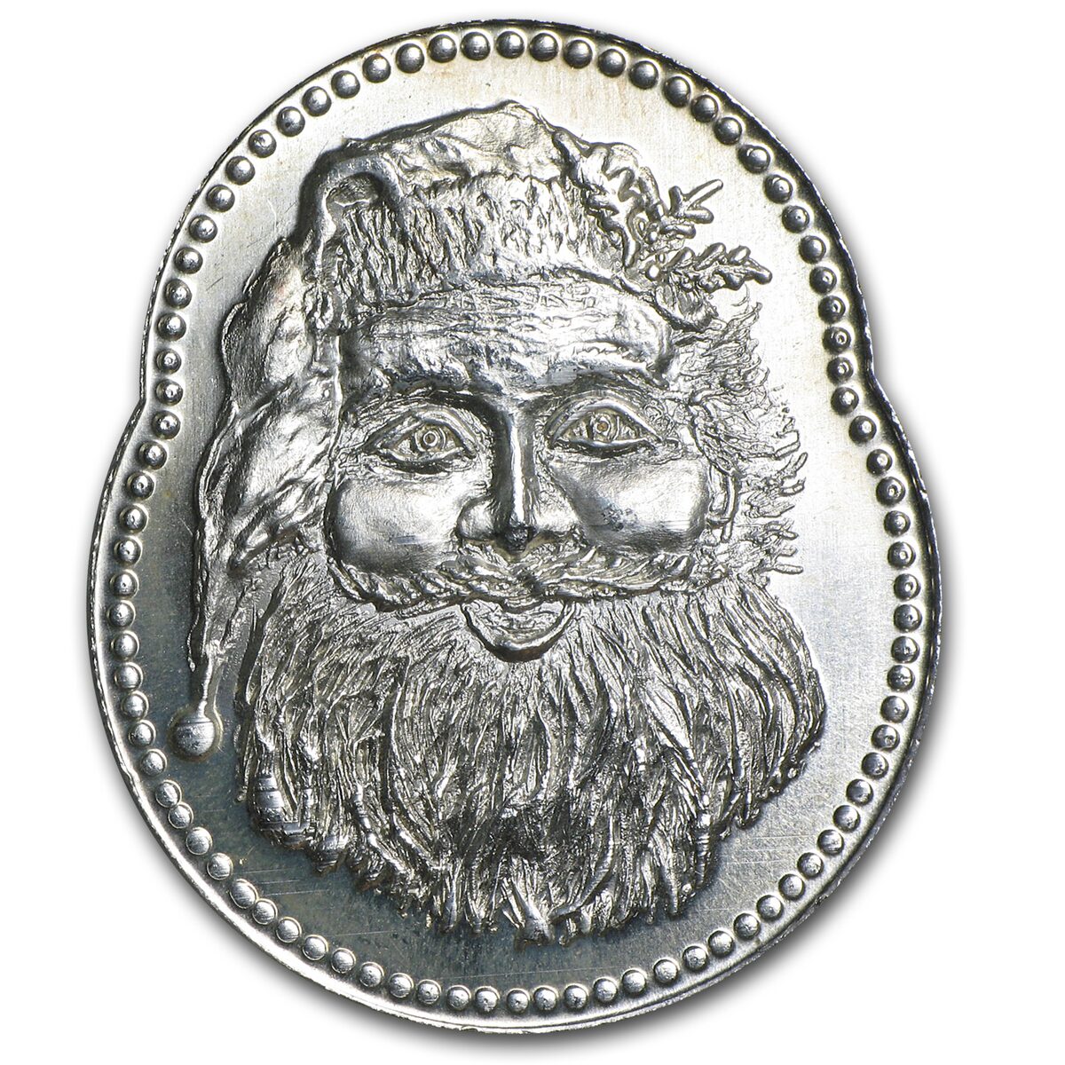 1 oz Silver Oval - Santa Claus (Christmas)