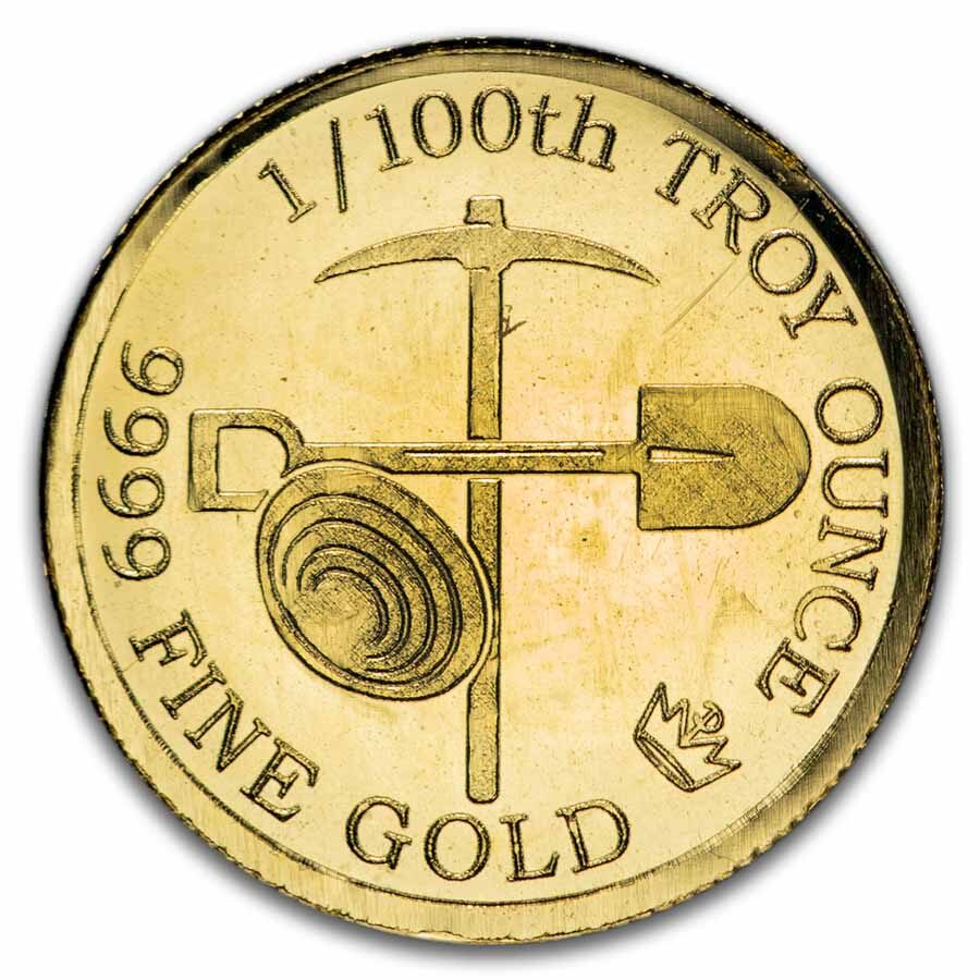1/100 oz Gold Round: Gold Prospector - MPM