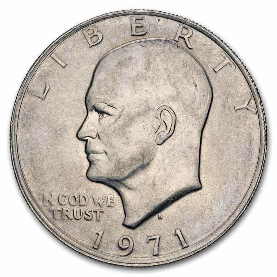 1971-1978 Clad Eisenhower Dollar XF-AU (Copper-Nickel)