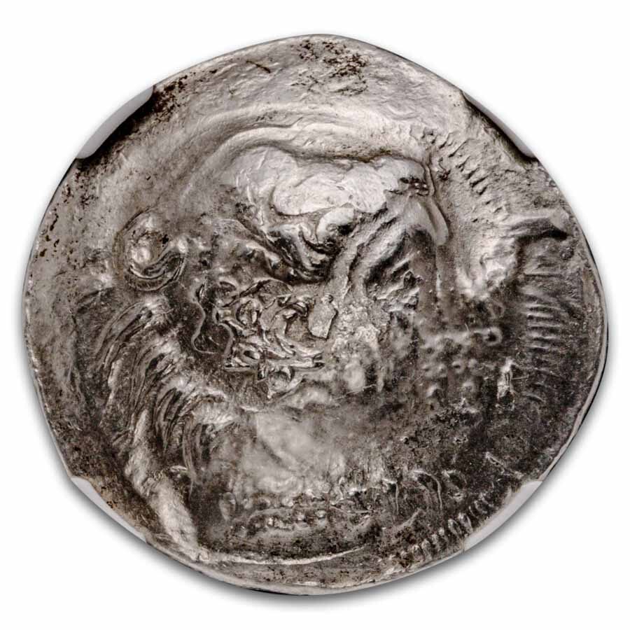 Celts Danubian Tetradrachm Phillip III (3rd-2nd Cent. BC) AU NGC