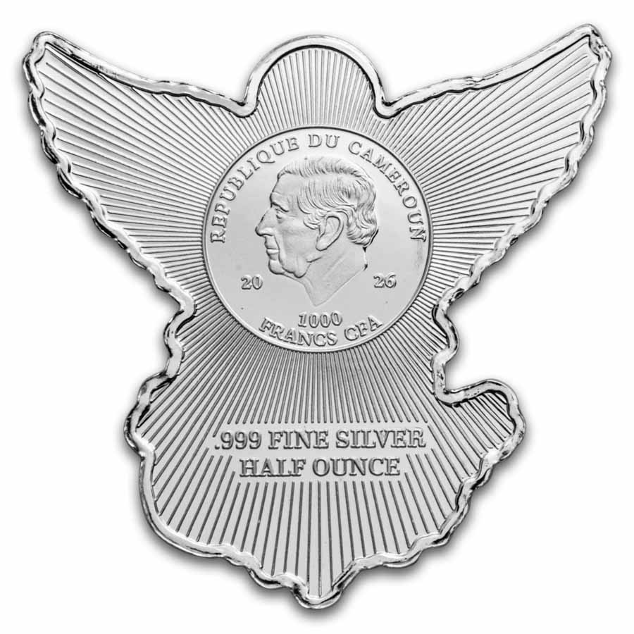 2026 1/2 oz Silver 1000 Francs Half Dollar Christmas Angel