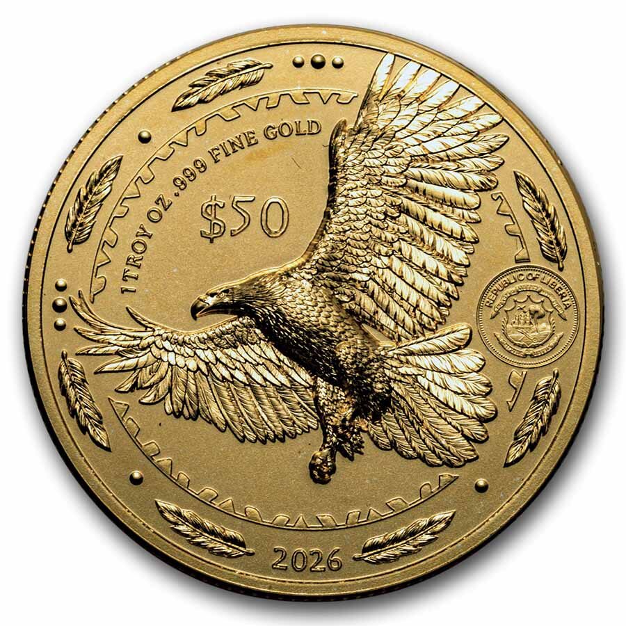 2026 Liberia 1 oz Gold Sacagawea Double Eagle UHR