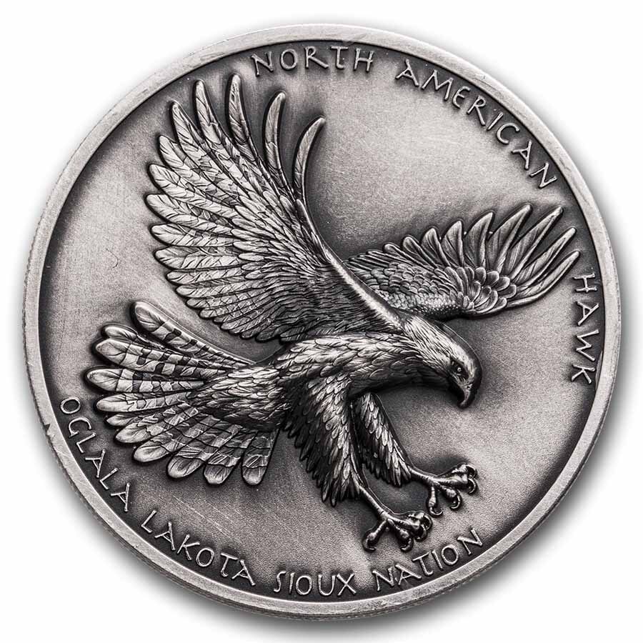 2025 Sioux Nation 1 oz Silver UHR Antique Black Hawk
