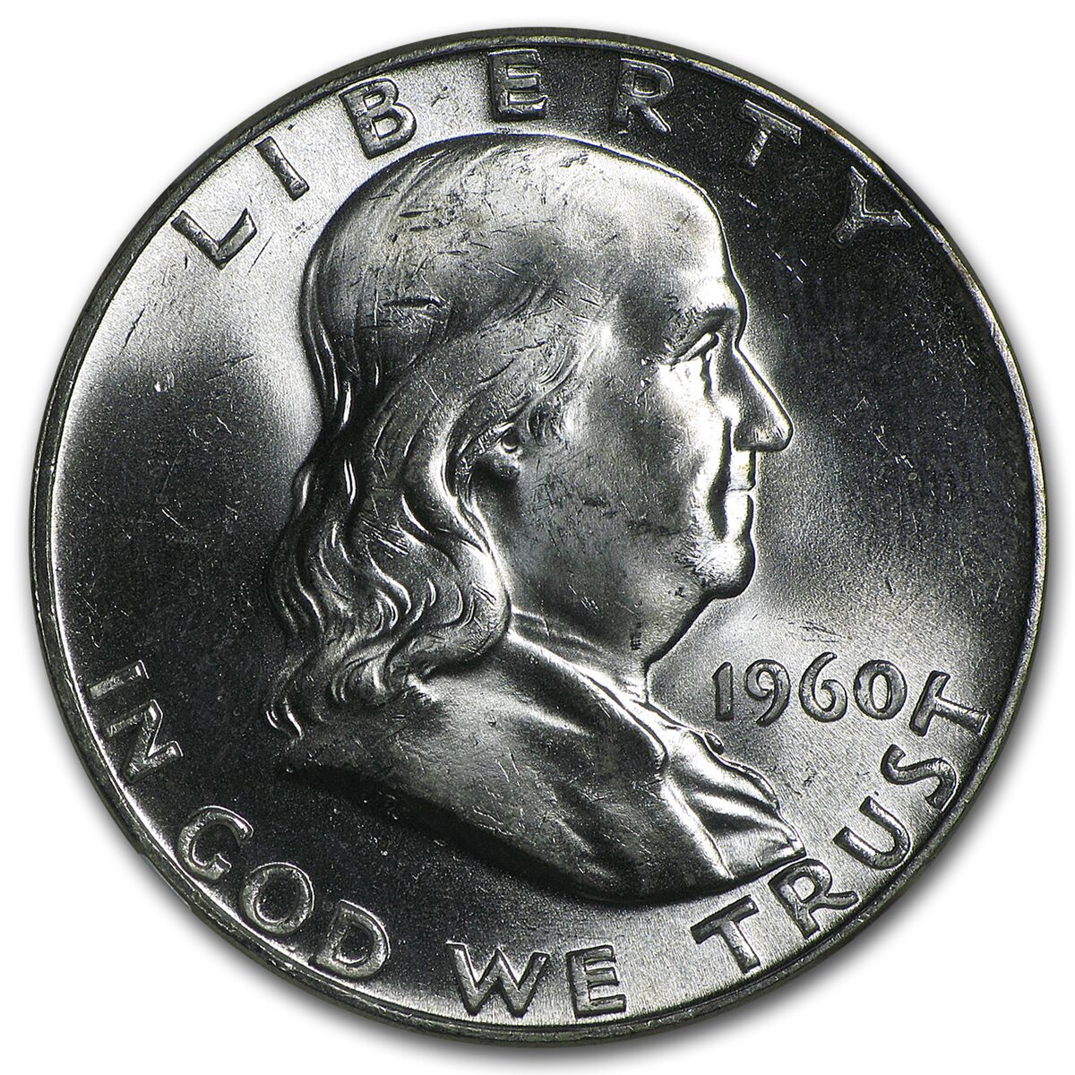 1960 Franklin Half Dollar MS-64 NGC
