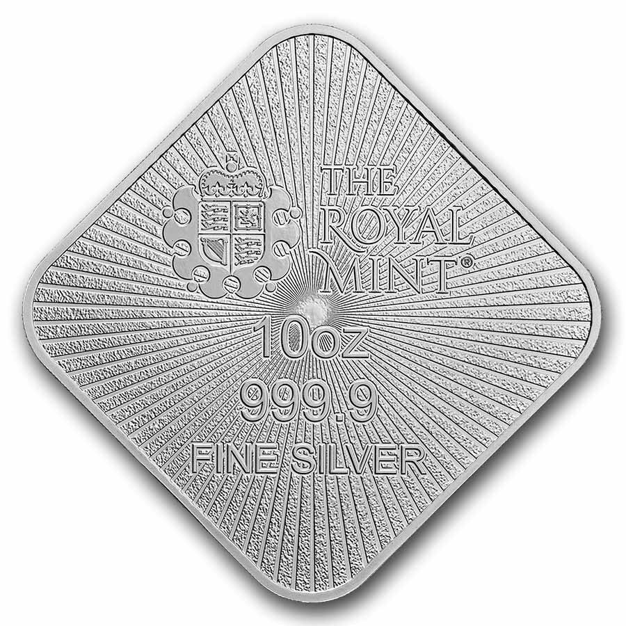 10 oz Silver Bar - The Royal Mint Britannia & Liberty