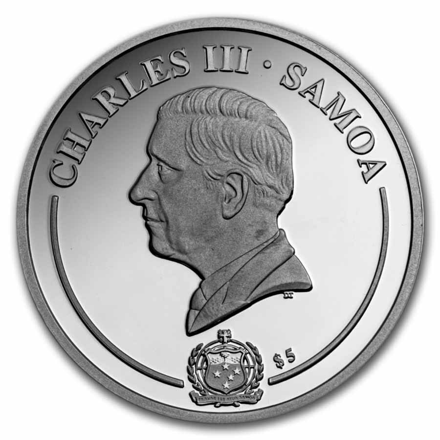 2026 Samoa 1 oz Silver Golden Flower Collection: Dahlia