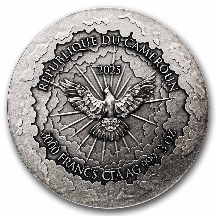 2025 Republic of Cameroon 3 oz Silver Versus: Heaven & Hell