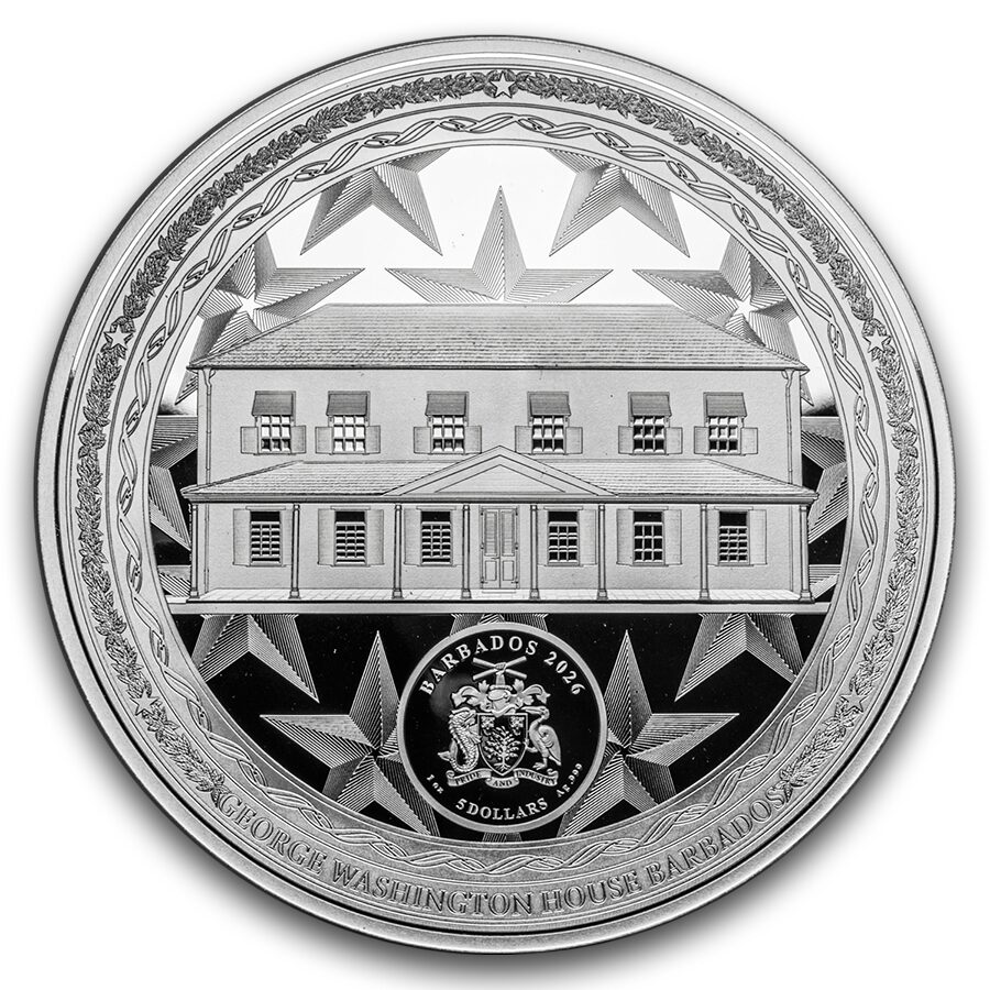 2026 Barbados 1 oz Silver Committee of Five: Thomas Jefferson