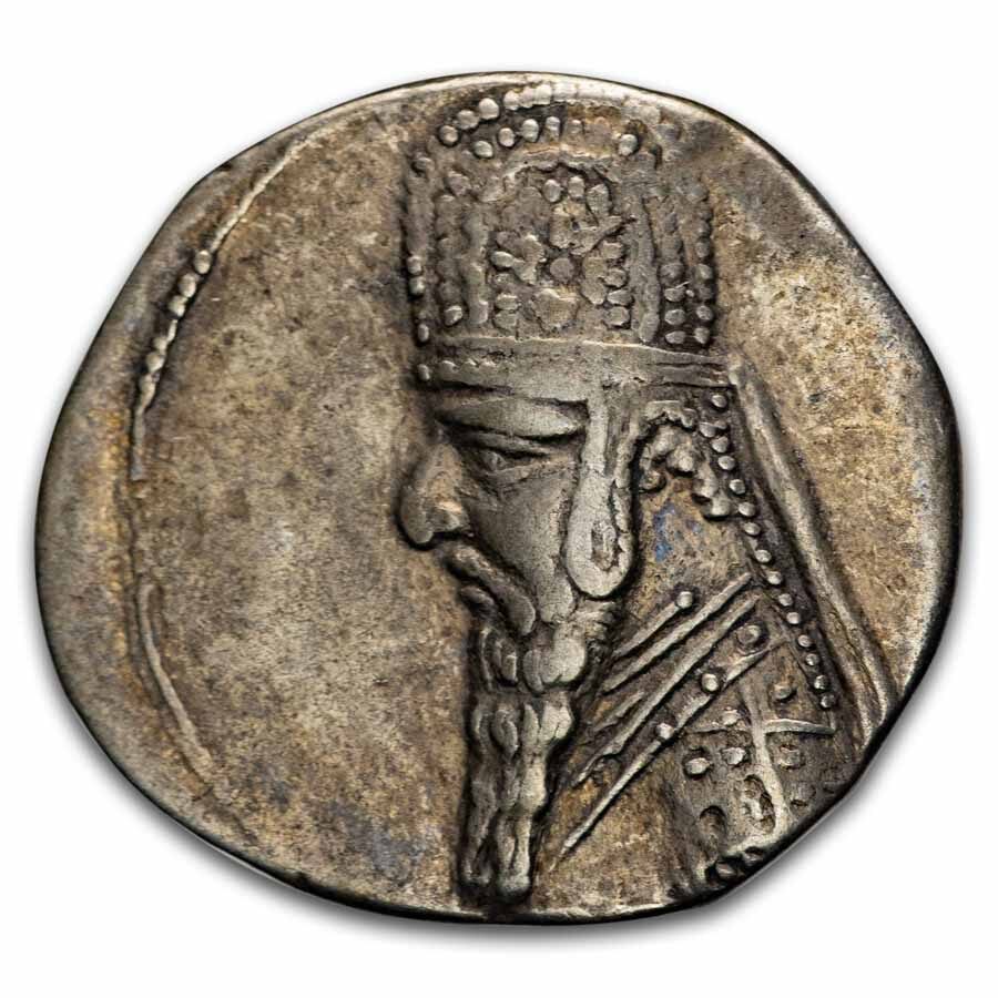 Parthian Empire AR Silver Drachm (2nd - 1st Century BC) XF