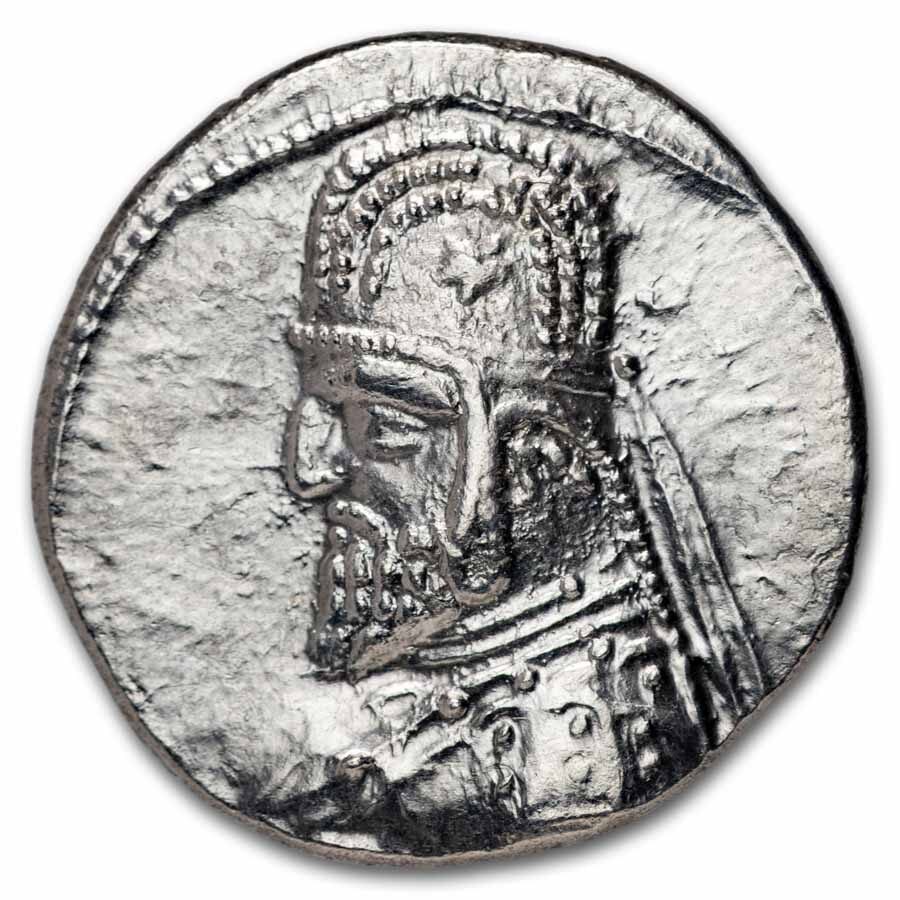 Parthian Empire AR Drachm Mithradates II (121-91 BC) AU