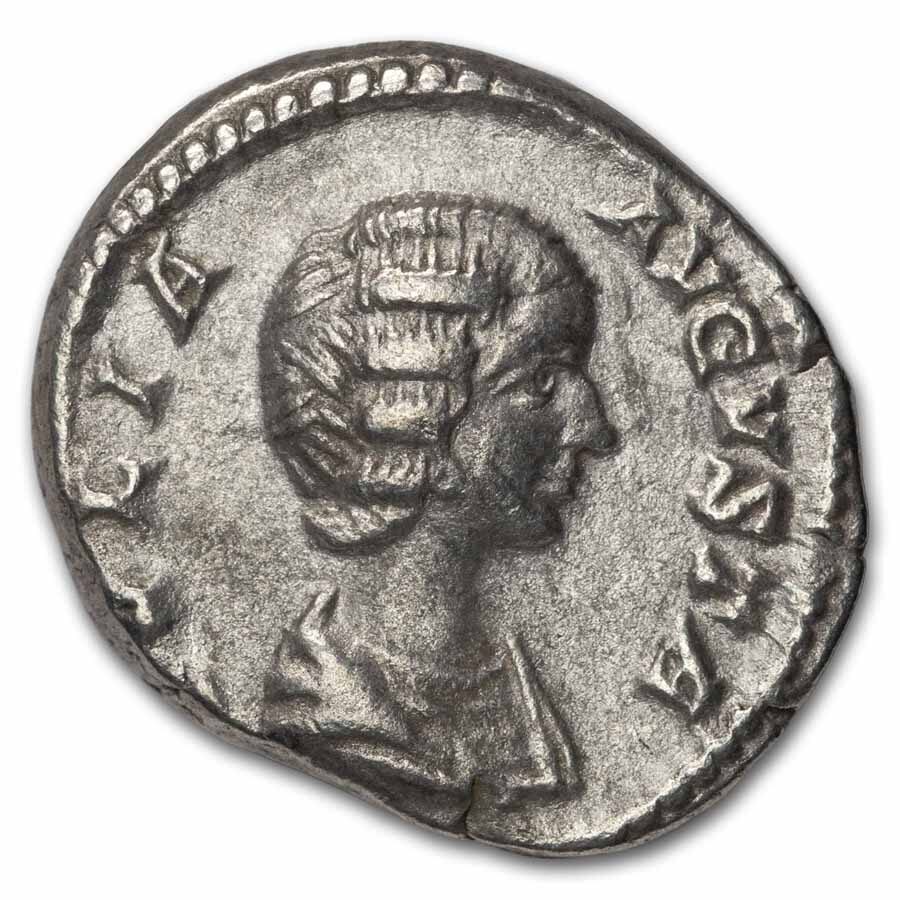 Roman Empire AR Denarius Julia Domna (193-211 AD) XF (Random)
