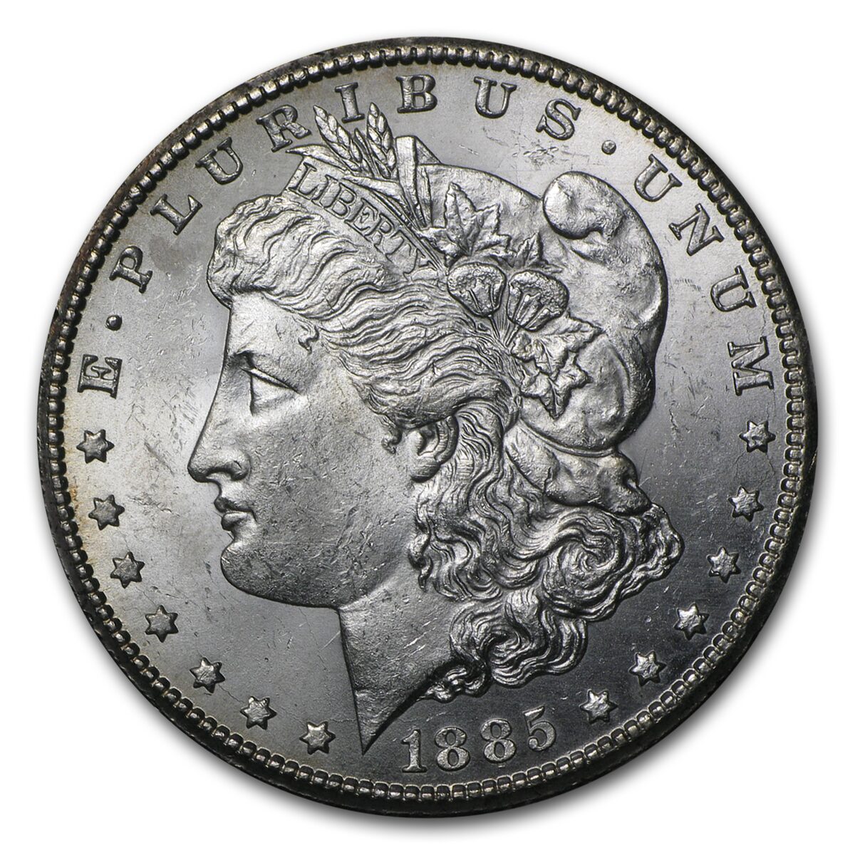 1885-CC Morgan Dollar BU