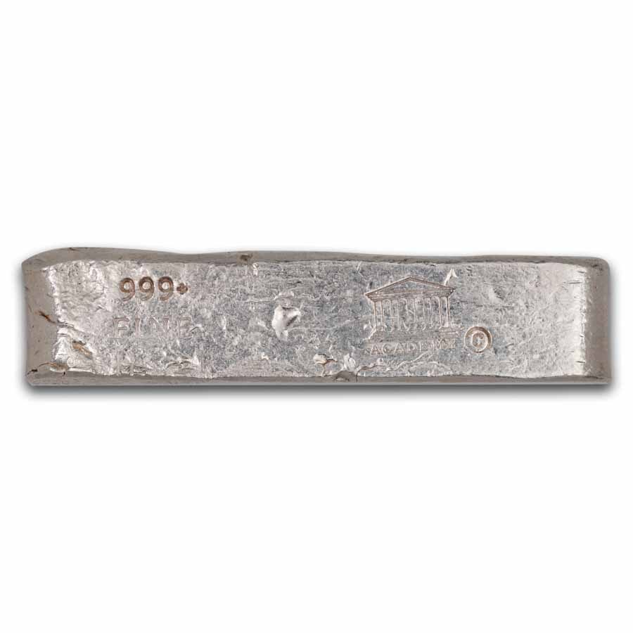 5.85 oz Silver Bar - Academy (Old Pour/Finger Style)